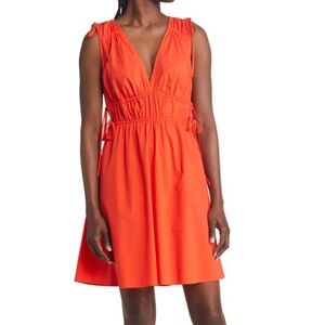 Rails Orange Fay Sleeveless Cotton Blend Mini Dress in Grenadine Size M
